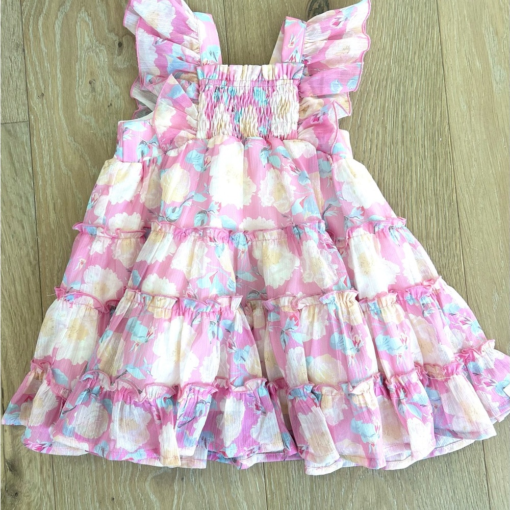 Cheeky Plum Brielle Shimmer Dress. Spring / Easter Dress. 6 - 12 months.